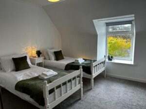 Twin Bedroom at Isla's Cottage in Lewis